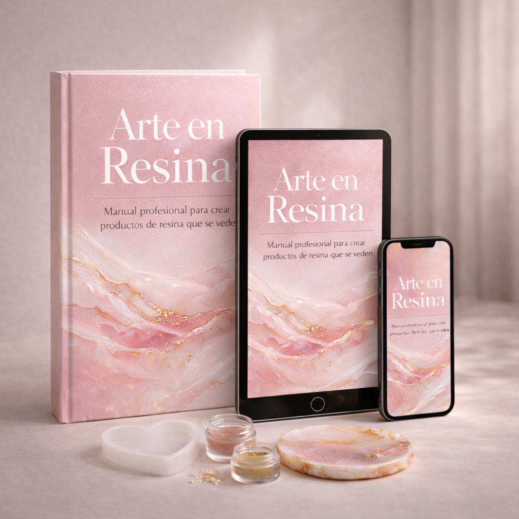 🎨✨ Manual profesional de Arte en Resina + 12 Talleres Extra de Regalo